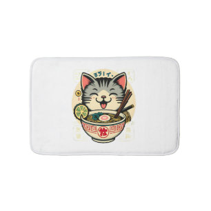 Cat Noodle Japanse Anime ga Kawaii Cat Badmat