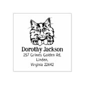 CAT Noors Terugkeeradres voor bossen Rubberstempel (Afrduk)