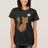 Cat Nope Statement Graphic T-shirt (Voorkant)