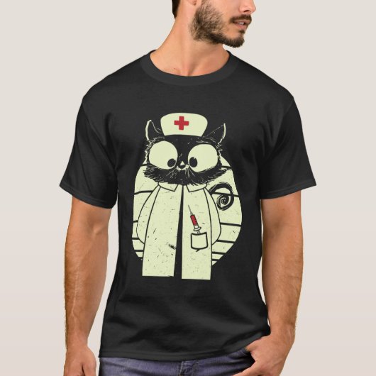Cat Nurse Cat Caregiver Disguise T-shirt (Voorkant)