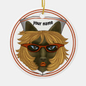 Cat Nurse Keramisch Ornament (Voorkant)