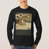 Cat Nursing Snow T-shirt (Voorkant)