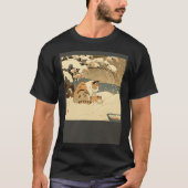 Cat Nursing Snow T-shirt (Voorkant)