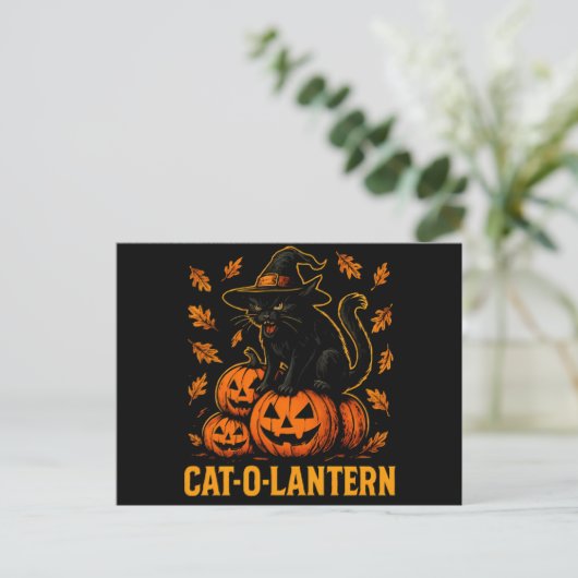 CAT-O-LANTAARN BRIEFKAART (Staand voorkant)