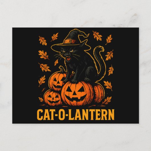 CAT-O-LANTAARN BRIEFKAART (Voorkant)