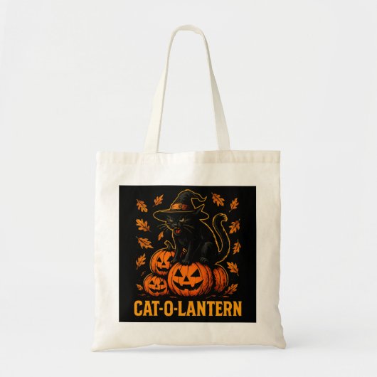 CAT-O-LANTAARN TOTE BAG (Voorkant)