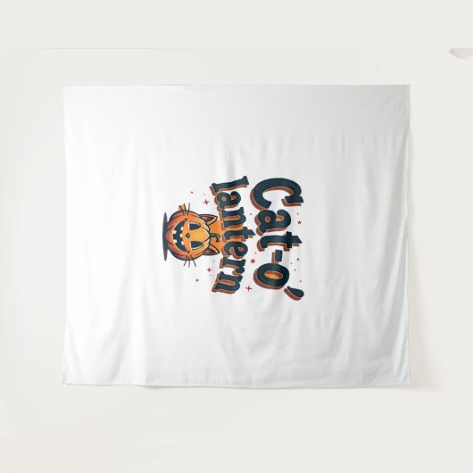 Cat-o'-lantaarn Wandkleed (Voorkant (horizontaal))