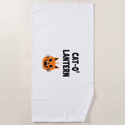 Cat-O'-Lantern 3 Strandlaken (Voorkant)