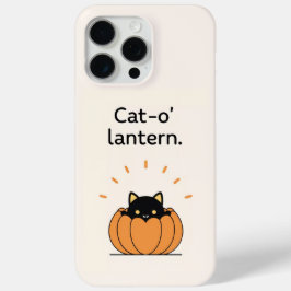Cat-o’ Lantern Black Cat Pumpkin Telefoonhoesje iPhone 15 Pro Max Hoesje