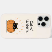 Cat-o’ Lantern Black Cat Pumpkin Telefoonhoesje Case-Mate iPhone Case (Achterkant (horizontaal))