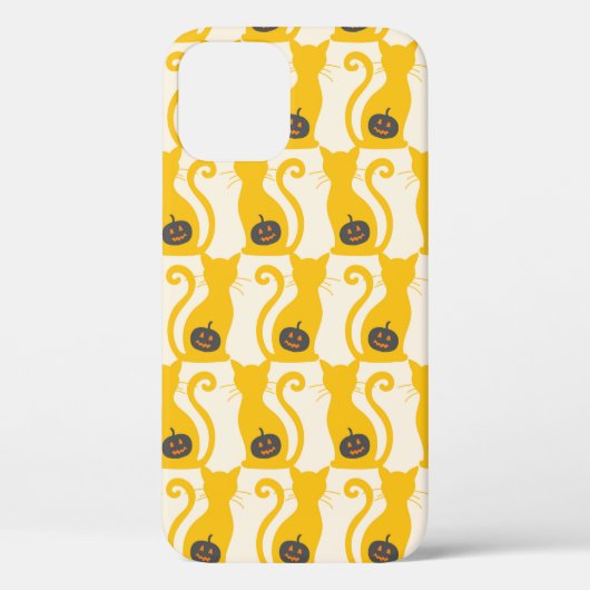 Cat o Lantern Halloween naadloos patroon Case-Mate iPhone Case (Achterkant)