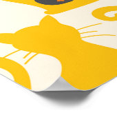 Cat o Lantern Halloween naadloos patroon Poster (Hoek)