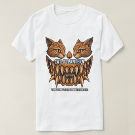 Cat-O'-Lantern Horror Kat T-shirt | Griezelfeest P