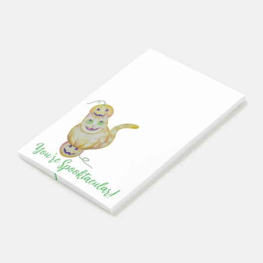 Cat-O-Lantern Post-ITS Post-it® Notes (Schuin)
