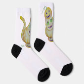 Cat-O-Lantern-Sokken Sokken (Rechts)