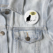 CAT OBAMA MAMA PIN - ROND RONDE BUTTON 5,7 CM (In situ)