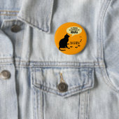 CAT OBAMA MAMA PIN RONDE BUTTON 5,7 CM (In situ)