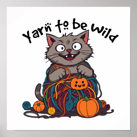 Cat Obsession - Garens om wild te zijn Pun Poster (Voorkant)