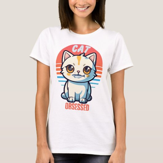 Cat Obsoned T-shirt (Voorkant)