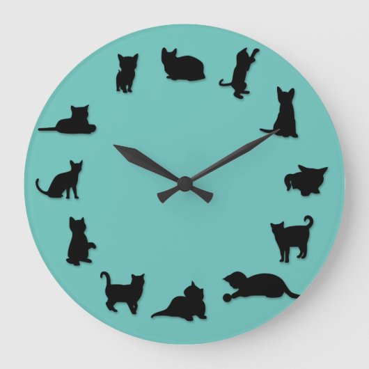 Cat O'Clock Clock Grote Klok (Voorkant)