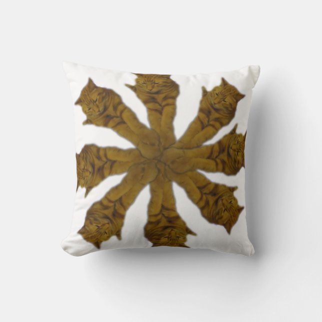 Cat O'Clock Pillow Kussen (Voorkant)