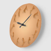 Cat O'Clock Wall Clock Grote Klok (Hoek)