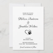 Cat of Honor Personalized Pet Photo Cat Wedding Save The Date (Achterkant)