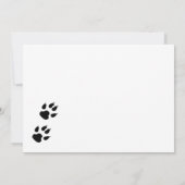 Cat of Honor Pet Photo Wedding Save the Date (Achterkant)