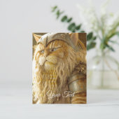 Cat Old Viking. Briefkaart (Staand voorkant)
