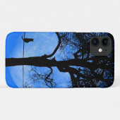 Cat on a Wire Blue Moon Case-Mate iPhone Case (Achterkant (horizontaal))