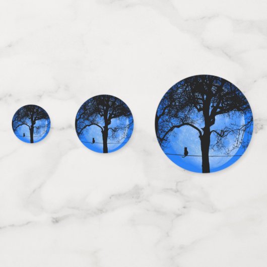 Cat on a Wire Blue Moon Confetti (Achterkanten)