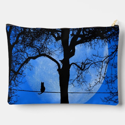 Cat on a Wire Blue Moon Etui (Achterkant)