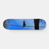 Cat on a Wire Blue Moon Persoonlijk Skateboard (Horizontaal)