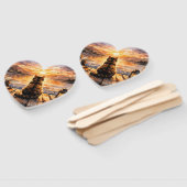 Cat on Dock at Sunset Handwaaier (Niet-gemonteerd)