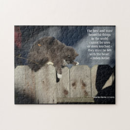 Cat on Fence #9 (gepersonaliseerde offerte) Legpuzzel