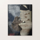 Cat on Fence #9 (gepersonaliseerde offerte) Legpuzzel (Verticaal)