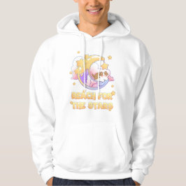 cat on the moon hoodie