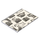 Cat on the Piano photo Notebook Notitieboek (Linkerzijde)