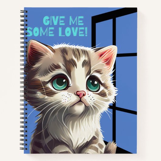 CAT ON THE WINDOW OFFERTE NOTITIEBOEK (Voorkant)