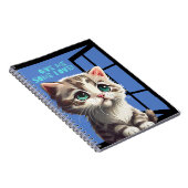 CAT ON THE WINDOW OFFERTE NOTITIEBOEK (Rechterzijde)