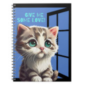 CAT ON THE WINDOW OFFERTE NOTITIEBOEK (Voorkant)
