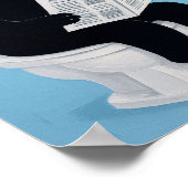 Cat on toilet bathroom wall art poster (Hoek)