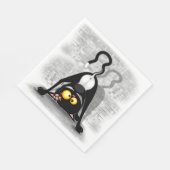 Cat ondersteboven Funny Cartoon Character Servet (Hoek)