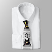 Cat ondersteboven Funny Cartoon Character Stropdas (Gebonden)