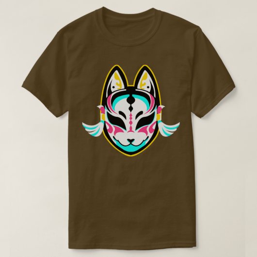 Cat Oni-masker T-shirt (Design voorkant)