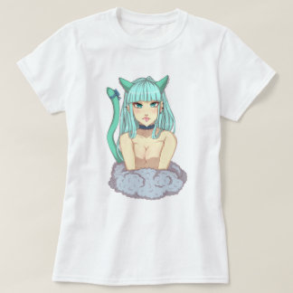 Cat Oppai Girl T-shirt