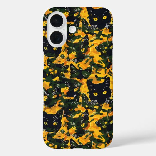 Cat Oranje Pattern Case-Mate iPhone Case (Achterkant)