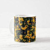 Cat Oranje Pattern Koffiemok (Voorkant links)