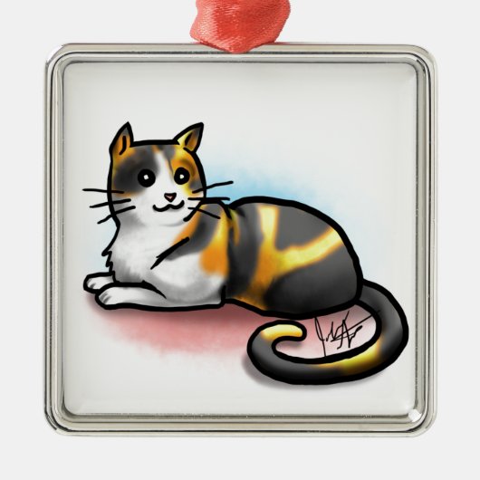 Cat Ornament - Calico (Voorkant)
