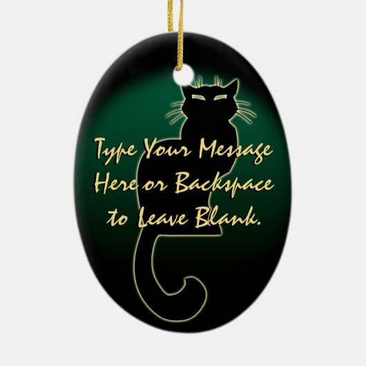 Cat Ornament Personalized Cat Decoration Gift (Achterkant)